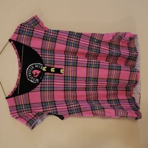 Vintage 90s Betsey Johnson Betsyville 2 pc Pajama Set Size XL